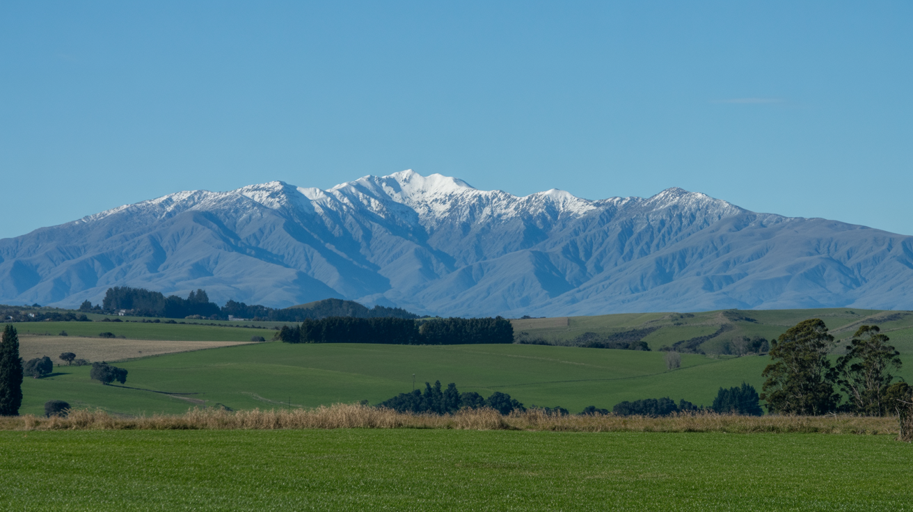 Beautiful New Zealand rural landscape